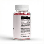 VELUNA CALM Magnesium Gummies, Etikett mit Zutaten und Nährwerten