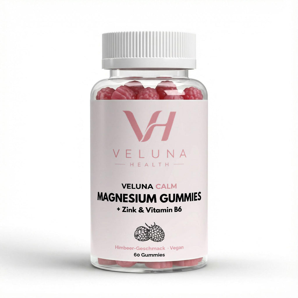 VELUNA CALM Magnesium Gummies mit Zink und Vitamin B6, Dose mit 60 Stück
