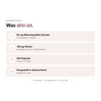 VELUNA CYCLE: 20 mg Mönchspfeffer-Extrakt mit 100 µg Vitexin, 240 Kapseln für 120 Tage