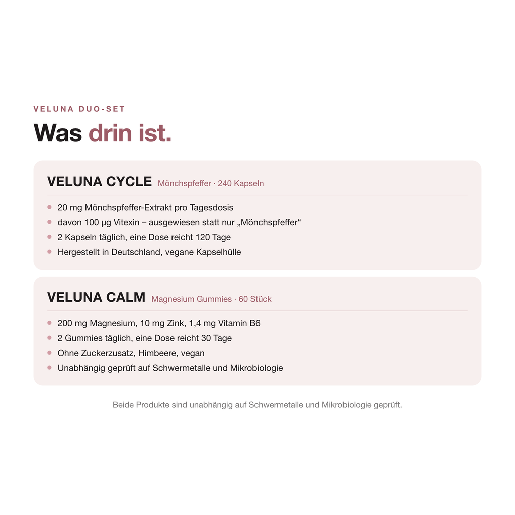 VELUNA Cycle Calm Routine