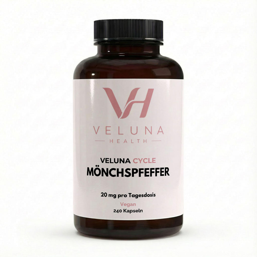 VELUNA CYCLE Mönchspfeffer Kapseln, Dose mit 240 veganen Kapseln