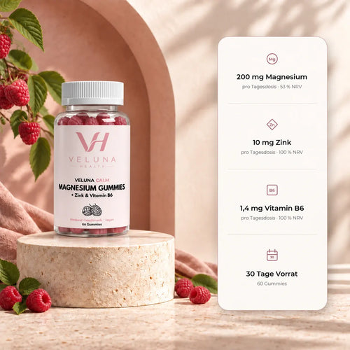 VELUNA CALM Magnesium Gummies in einer Alltagssituation