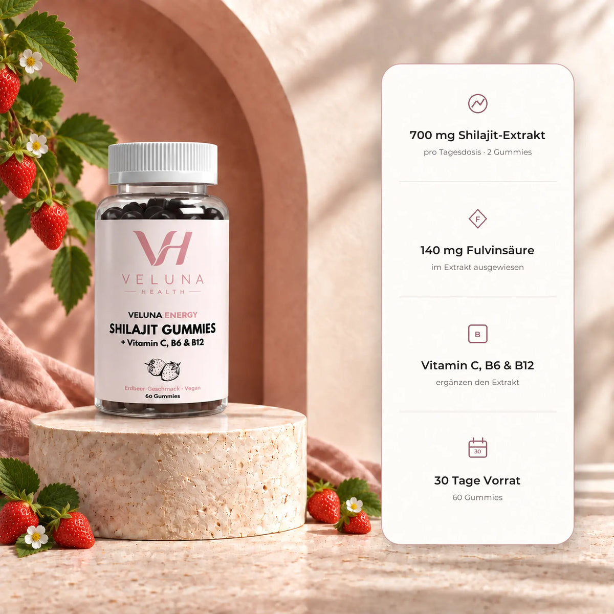 VELUNA ENERGY Shilajit Gummies in einer Alltagssituation